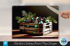 Festive Milk Crate Centerpiece Cutting Board PNG Design Product Image 1