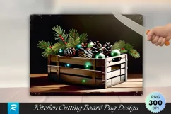 Festive Milk Crate Centerpiece Cutting Board PNG Design Product Image 1