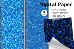 Blue glitter Background Wallpaper Sparkles Digital Paper_135 Product Image 1