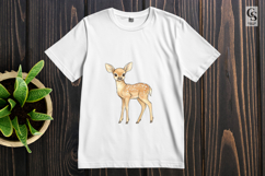 Watercolor Baby Deer Fawn Clipart Sublimation PNG Product Image 3