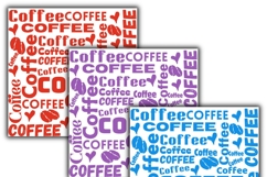 coffee digital papers, Coffee pattern, Coffee background Product Image 2