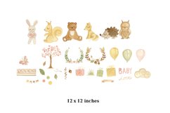 Watercolor boho children&#039;s clipart, Watercolor boho kids Product Image 2