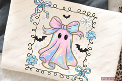 Preppy Coquette Iridescent Ghost Sublimation Design Product Image 4