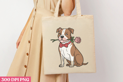 Valentine Dog Sublimation PNG Product Image 1