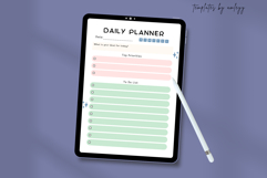 Cute Daily Planner Template | Kawaii Printable &amp; Digital To- Product Image 3