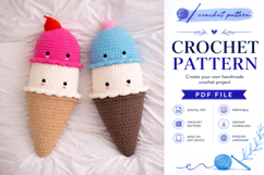 Ice Cream Cone Amigurumi Crochet Pattern PDF Product Image 3