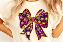 Christmas Bow PNG, Coquette Christmas Sublimation, Christmas Product Image 9