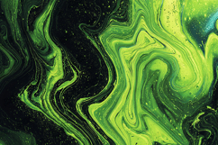 Neon Green Swirl Marble Abstract Background Product Image 1