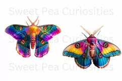 Moths, Junk Journal, PNG, Clipart, Ephemera, Butterflies Product Image 3