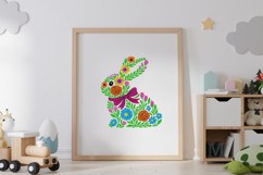 Bunny of flowers Embroidery Designs Product Image 3