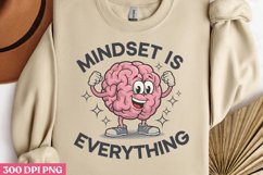 Mindset Is Everything PNG, Retro Motivation Sublimation Product Image 3