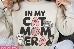 In My Cat Mom Era PNG, Cat Mom Sublimation PNG Product Image 3