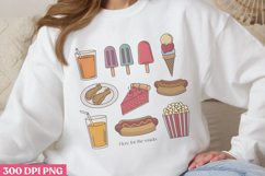 Here for the snacks PNG, 4th Of July Sublimation PNG Product Image 3
