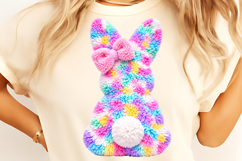 Faux Yarn Easter PNG, Easter Bunny PNG, Happy Easter PNG Product Image 2