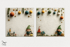 Christmas Elf digital paper, background clipart Product Image 3
