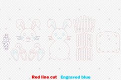 Easter Bunny Basket Design For Laser Cut Product Image 2