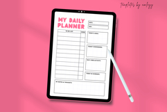 Minimal Daily Planner Canva Template | Aesthetic Printable Product Image 3
