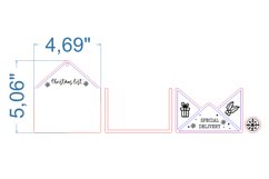 Christmas Envelope SVG laser cut file for Glowforge Product Image 4