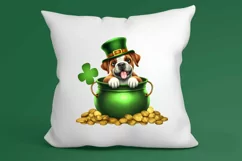 St Patricks Day Dog with Gold Coin Clipart, St Patricks Day Product Image 3