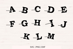 Car Letters SVG Bundle | SVG, DXF, PNG Product Image 3