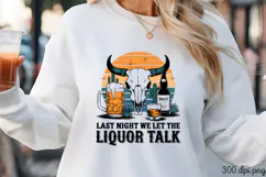 LAST NIGHT WE LET THE PNG, Vintage Western Sublimation PNG Product Image 3
