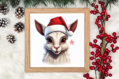 Christmas Farm Animal Peeking Clipart Sublimation Product Image 3