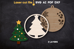 Christmas Tree Toy SVG laser cut file for Glowforge Product Image 3