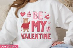 Be my Valentine PNG, Cozy Valentine Sublimation PNG Product Image 1