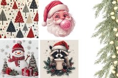 Snowman Pillowcase, Christmas Animals Pillow Designs Product Image 3