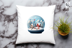 Winter Love Snow Globe Clipart Sublimation PNG Product Image 3
