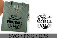 Proud Football Dad Svg | Game Day Svg | Shirt Svg Product Image 3