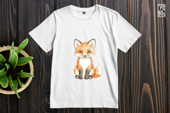 Watercolor Red Fox Clipart Sublimation PNG Product Image 3