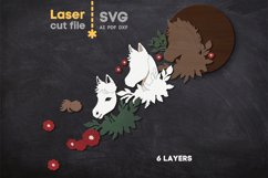 Horse SVG laser cut file for Glowforge Product Image 3