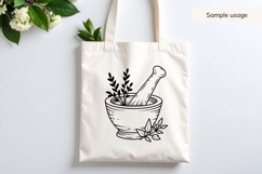 Hand Drawn Mortar And Pestle SVG - Halloween SVG Product Image 3