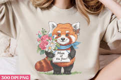 Mom, of the year PNG ,Cute Animals Mothers Day Clipart PNG Product Image 3