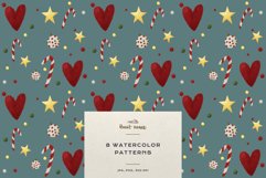 Christmas Patterns Santa Winter Print Digital Paper JPEG Product Image 3