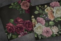 Floral Scrapbooking Paper | Moody flowers background Product Image 4