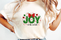 Joy to the World Christmas Sublimation, Christmas Png Product Image 3