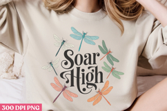 Soar high PNG, Positive Dragonfly Sublimation PNG Product Image 3