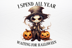 Funny Skeleton Halloween Sublimation PNG Product Image 3