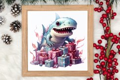 Cute Pink Christmas Animals Clipart Sublimation Product Image 3