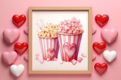 Sweet Valentine Clipart, Watercolor Valentines Day Product Image 1