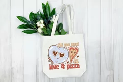 All you need is love and pizza SVG, Retro Groovy Valentine Product Image 2