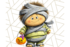 Monster Kids Clipart PNG, Cute Halloween Costume Art Product Image 3