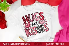 Hugs And Kisses - Valentine's Day Sublimation PNG Design Product Image 4
