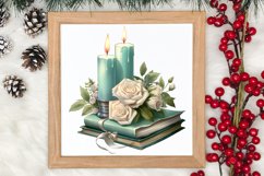 Cozy Green christmas Clipart Sublimation, Christmas PNG Product Image 3