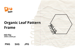 Organic Leaf Pattern Frame Product Image 1