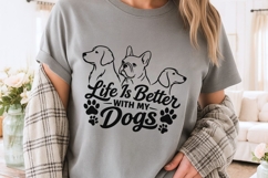 Life Is Better With My Dogs Svg, Dog Mom Svg, Dog Lover Svg. Product Image 4
