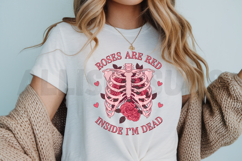 Roses Are Red Inside I&#039;m Dead Sublimation, Love Quote PNG Product Image 3
