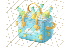 Sky Blue and Sunshine Yellow Summer Clipart PNG, Tropical Product Image 3